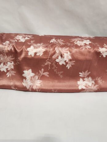 Satin Pink and Ivory Floral