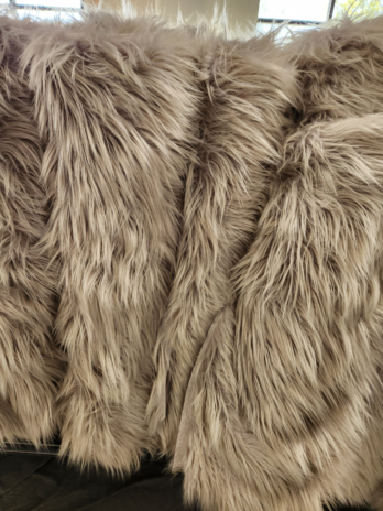 Gray Shag Fur